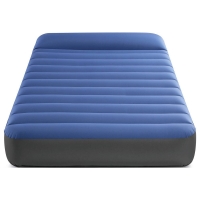 Intex TruAire 1-persoons Luchtbed (99cm breed) + USB-Pomp &ndash; Blauw