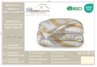 Beau Maison Lazy dekbed wit-goud marble 200x200