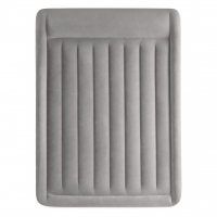 Intex 64136ND Queen Deluxe Pillow Rest 2-Persoons Luchtbed 203x152x42 cm + Ingebouwde Pomp Grijs/Bla