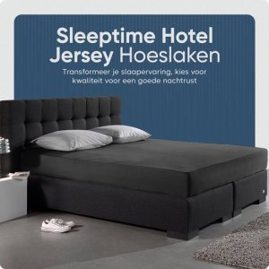 Jersey hoeslaken 140x200 Antraciet